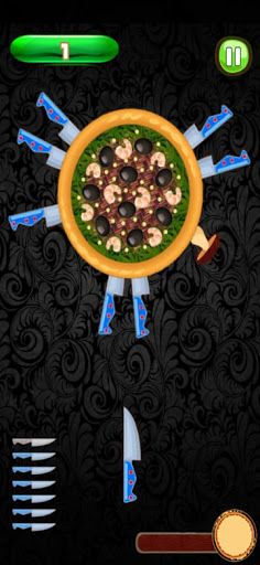 Pizza Knife Game - Throw the K - Screenshot 2