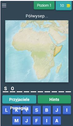 Wyspy i półwyspy - quiz - Screenshot 1