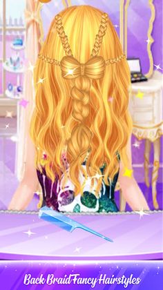 Braided MakeUp Hair Salon Game - Screenshot 3