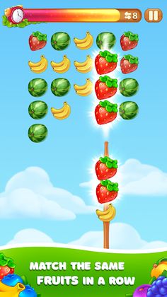 Cluster Fruits: Matching Game - Screenshot 1