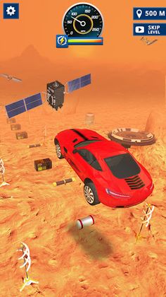 Mega Car Jumping - Slingshot R - Screenshot 4