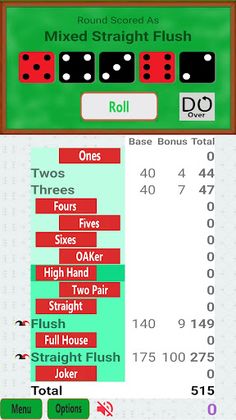 Yatzy Poker - Screenshot 2