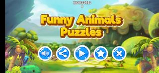 Funny Animals Puzzles for kids - Screenshot 1