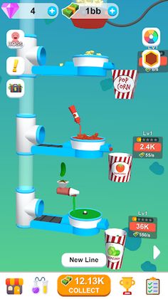 Idle Popcorn Factory - Screenshot 1