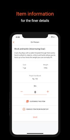 DLG Inventory 5E for D&D - Screenshot 4