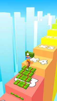 Money Run Stack Stairs Games - Screenshot 4