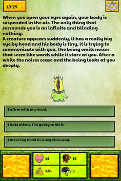 FOD - Text adventure (CYOA) - Screenshot 1