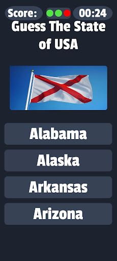 Usa Map Flag Quiz America game - Screenshot 4