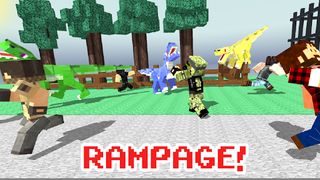 Blocky Dino Park Raptor Attack - Screenshot 3