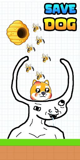 Save the Doge: Draw Puzzle - Screenshot 2