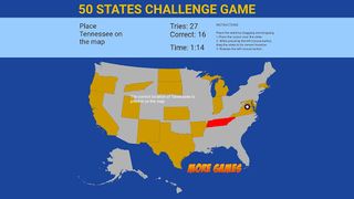 50 State Challenge puzzle - Screenshot 1