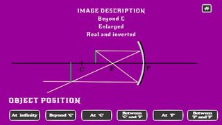 Concave and convex mirrors - Screenshot 1