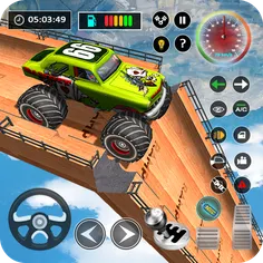 Extreme Monster Truck Games 3D - Screenshot 1