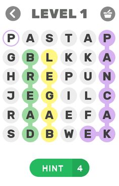 Find Words (Foods) - Screenshot 1