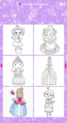Princess Coloring Book offline - Screenshot 1