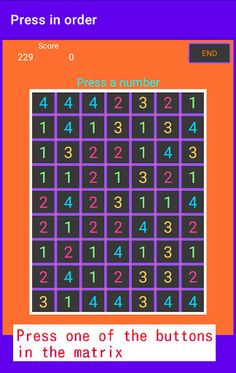 Press number in order - Screenshot 2