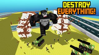 Blocky Cartoon: Titan Gorilla - Screenshot 1