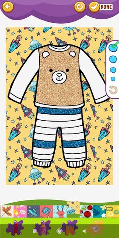 Dress Fashion Coloring Glitter - Screenshot 3