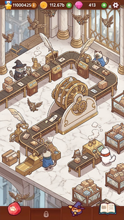 Cat Magic School : Cute Tycoon - Screenshot 2