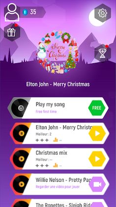 Merry Christmas Music TilesHop - Screenshot 1