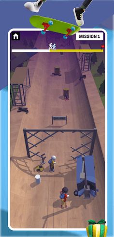Flip Skate Longboard Rush - Screenshot 3