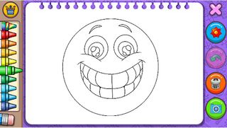 Smiley Face Coloring Pages - Screenshot 1