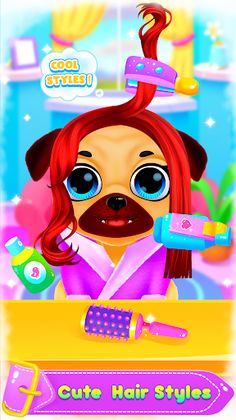 Puppy Pug at Animal Hair Salon - Screenshot 2