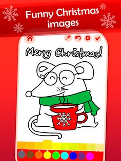 Happy Christmas Coloring Book - Screenshot 1