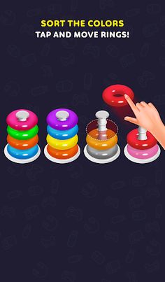 Color Hoop Stack Puzzle - Sort - Screenshot 1