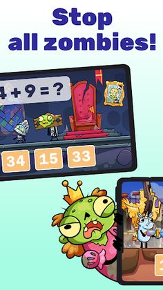 Math games: Zombie Invasion - Screenshot 2