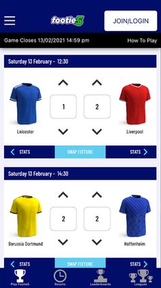 Footie5 - The Pools - Screenshot 1