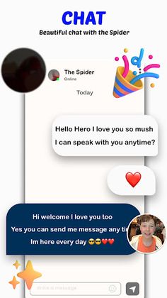 Spider video call & Play Games - Screenshot 2