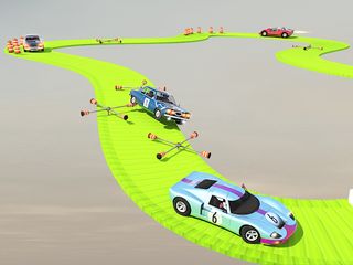 Stunt Car Vintage Race Carjump - Screenshot 3