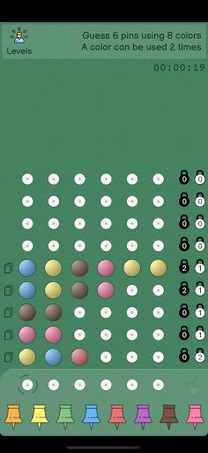 Code Breaker: 9colors 8pins - Screenshot 4