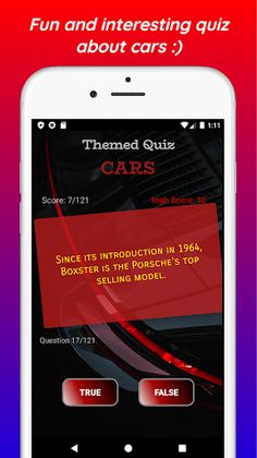 Themed Quiz: Cars - Screenshot 2