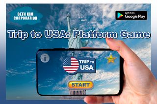 Trip to USA: Platform Game - Screenshot 1