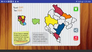 Montenegro Map Puzzle Game - Screenshot 2