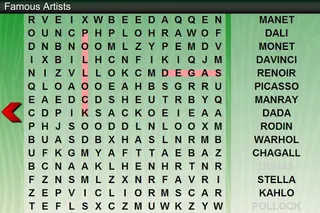 Word Search Art, Books, Music - Screenshot 1