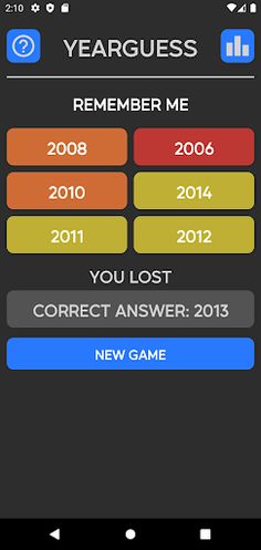 YearGuess: Videogames - Screenshot 4