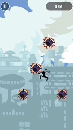 stickman jump-up to avoid mine - Screenshot 3