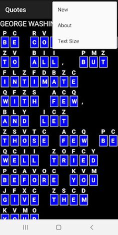 Quote Cryptograms - Screenshot 2