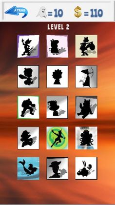Adivina personajes y su sombra - Screenshot 4