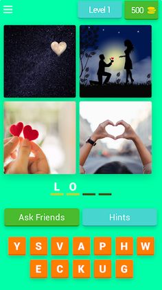 Word Link: 4 Characters Puzzle - Screenshot 1