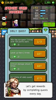 Spanish Dungeon: Learn Spanish - Screenshot 4