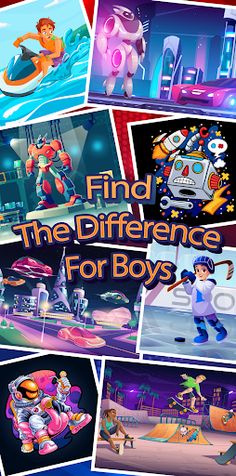 Find the Difference Boy Games - Screenshot 1