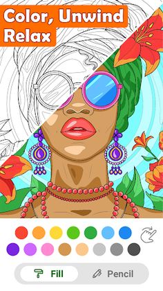 Peacolor: Adult Coloring book - Screenshot 2