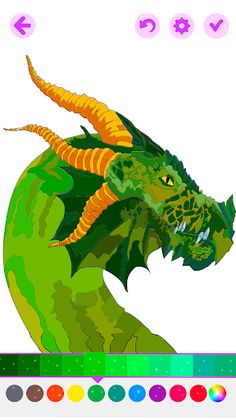 Magic Dragon Coloring Book - Screenshot 1