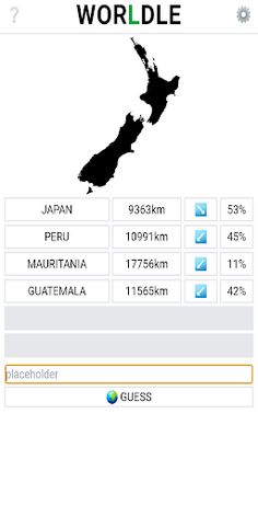 Guess the Country - Worldle - Screenshot 1