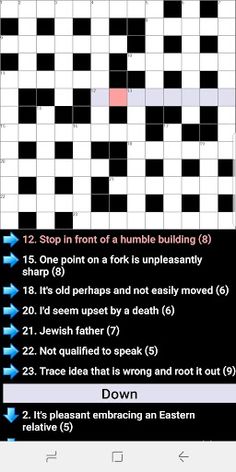 Cryptic Crosswords - Screenshot 1