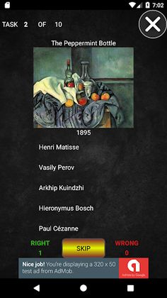 Painters Quiz - Screenshot 2